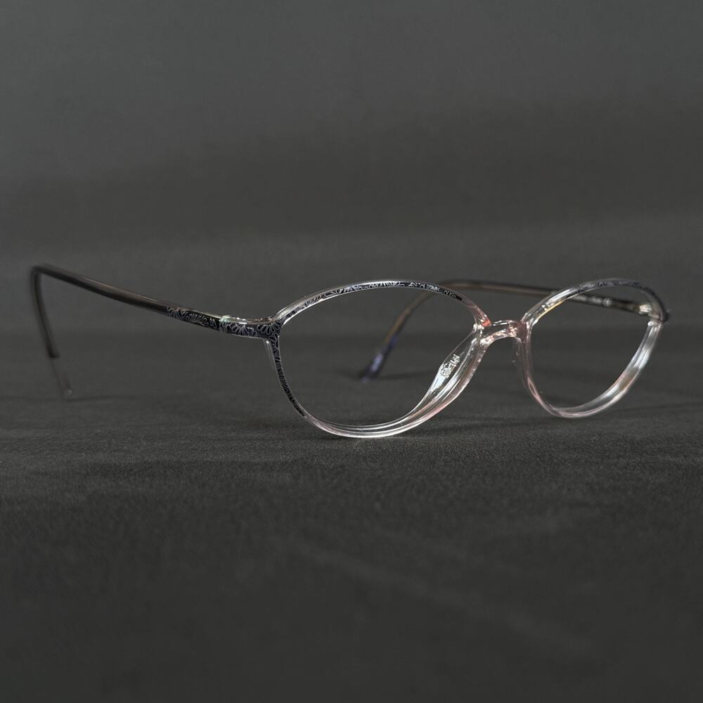 Silhouette SPX 1979 10 6058 51-13 135 Clear Crystal Cat Eye Frame Only Austria